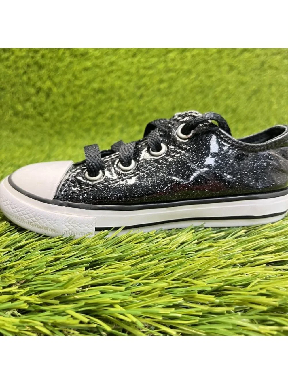 Converse Chuck Taylor All Star OX Boys Size 8C Black Athletic Shoes Sneakers